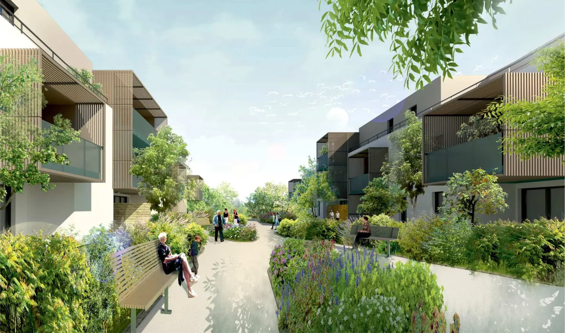 Résidence de la Carrière, Béziers (34) — perspective d’étude 1