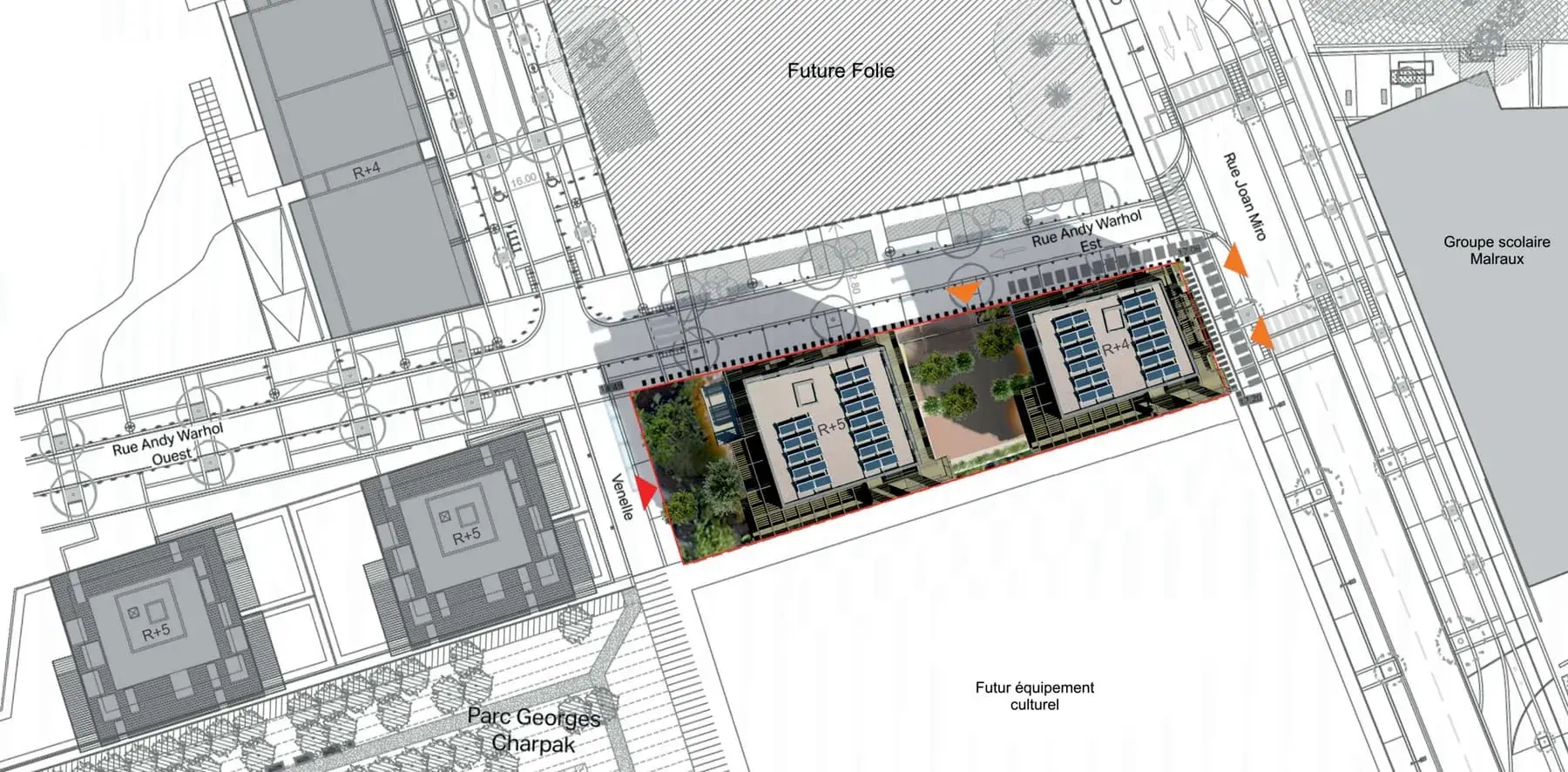 Résidence Parc Marianne, Montpellier (34) — plan